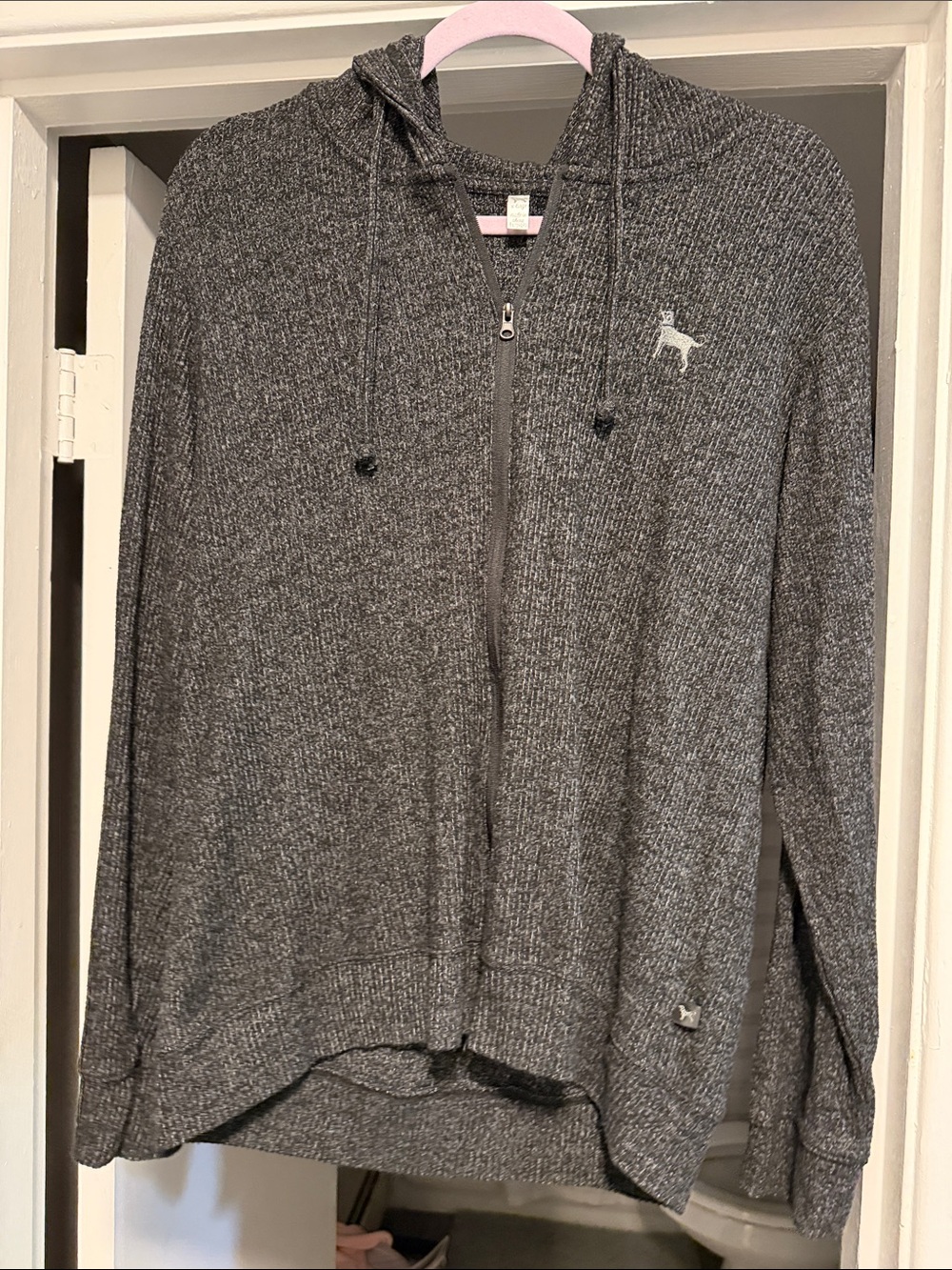Black Dog zip up hoodie light weight